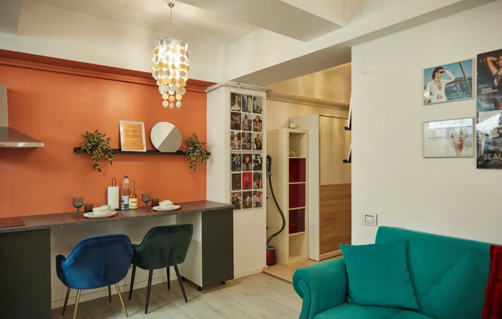 Închiriază Sofia Urban Studio Operei! 45 mp, design artistic, complet echipat (mașină spălat-uscat), canapea extensibilă, lângă Lidl și Vivo Mall